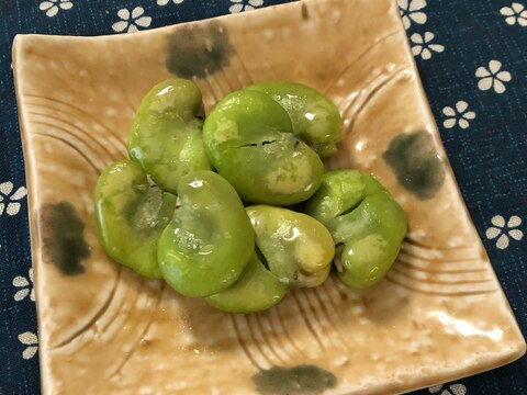 旬の素材を味わう☆そら豆のマヨ炒め